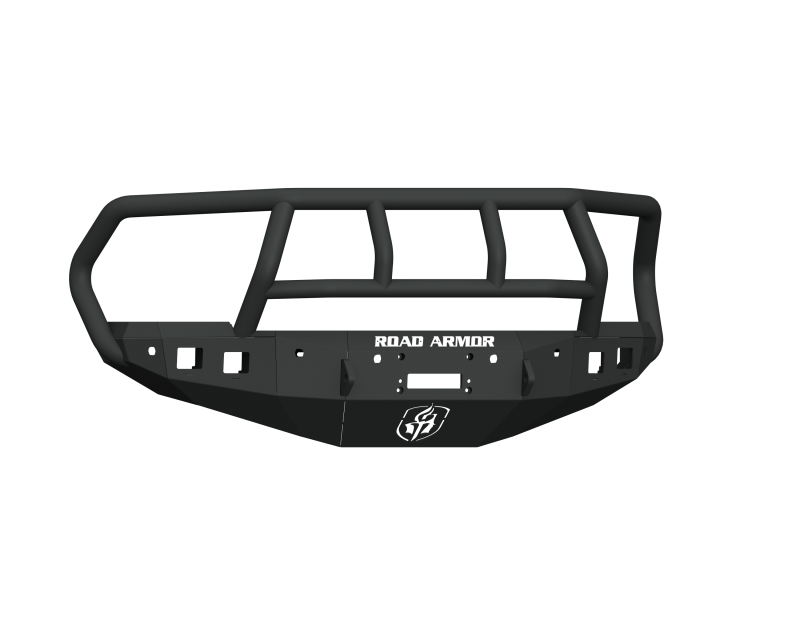 Ram 2500 Front Bumper - Road Armor - Stealth Winch Bumper w/Titan II Guard/6 Sensor Holes - Tex Blk - `16-`18